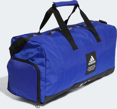 Çantë sporti Adidas 4Athlts Medium Duffel, 39L, najlon poliestër, blu me të zezë
