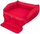 Shtrat makine për qen HobbyDog Royal Trunk R3, 110x90cm, i kuq