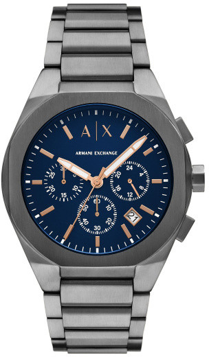 Orë dore për meshkuj Armani Exchange Rafael AX4182, e hirtë