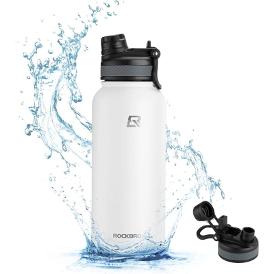 Shishe termike çiklizmi Rockbros, 530 ml, çelik inox, e bardhë