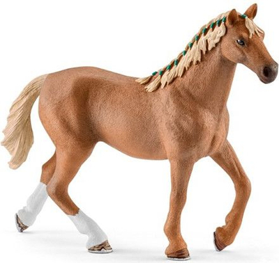 Figurë loje Schleich Horse Club English Thoroughbred, set me 4 pjesë, me batanije shumëngjyrëshe