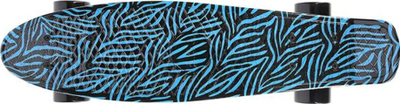 Skate Pennyboard Art Tiger Signa, PP, kushineta ABEC 7, blu me të zezë