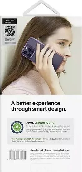 Maskë telefoni Uniq Combat Duo për iPhone 14 Pro 6.1", antishok, lilë e rozë