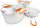Set enësh kampingu GSI Glacier Stainless Base Camper Medium, inoks, 3L, argjendtë