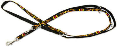 Litar qeni BarryKing, model etnik, i rregullueshëm 220cm 10mm, i zi
