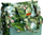 Çantë për mamat Sensillo Bag for Mom, 45x40x15 cm, me plot xhepa, jeshile Jungle