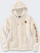 Bluzë me kapuç Carhartt Clarksburg Graphic Sleeve, për goca, madhësia L, ngjyrë bezhë kafe