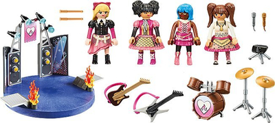Set lodrash Playmobil City Life Music Band 71042, 77 copa, për kalamaj 4-10 vjeç, shumëngjyrësh