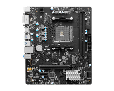 Мобо плоча MSI B450M A PRO MAX II, AMD AM4, mATX, црна