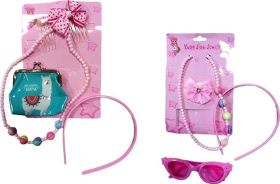 Set aksesorë për vajza Pro Kids Girls Accessories Mix, për flokë dhe bizhuteri, shumëngjyrësh