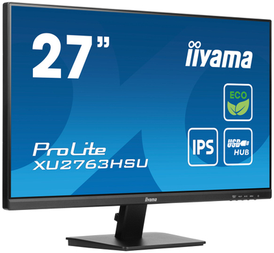 Monitor iiyama ProLite XU2763HSU-B1, 27", 1920 x 1080, 100 Hz, i zi