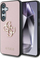 Kapak telefoni Guess Grained Big 4G Logo për Samsung Galaxy S25, TPU, lëkurë eko, rozë