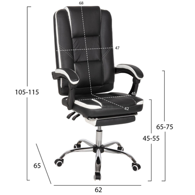 Karrige zyre Seena 62x65x115Hcm (HM1190.02), zezë/ bardhë