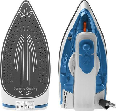 Hekur udhëtimi me avull Camry CR 5040, 1600W, rezervuar uji 80ml, blu bardhë