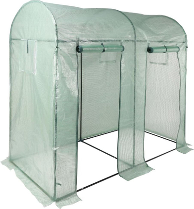 Serë kopshti HI Greenhouse, me 2 dyer, për oborr edhe tarracë, jeshile