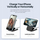 Karikues wireless 3 në 1 DUZZONA W17, 15W MagSafe, palosës, i zi