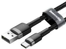 Kabllo Baseus USB A - USB C CATKLF-AG1, 0.5m, e zezë