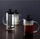 Rrahës qumështi Leonardo Caffe Per Me, 750ml, qelq, i zi
