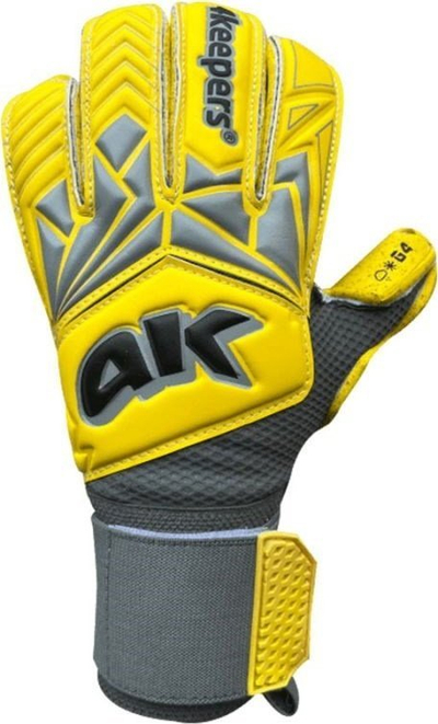 Doreza portjeri 4Keepers Force V2.23 RF M S874708, pëllëmbë me shkumë, manshetë elastike, të verdha me gri