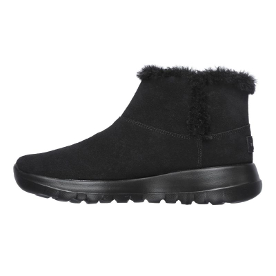 Зимски чизми Skechers On The Go Joy Bundle Up W 15501, кожа, црни