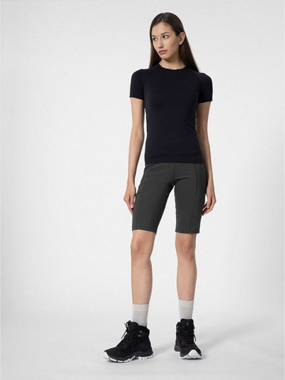 Leggings-shorts çiklizmi 4F TFSHF169, 4FDry, për femra, gri të errët