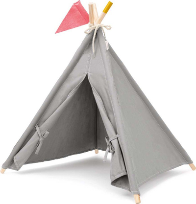 Çadër loje për kukulla Micki Skrallan Play Teepee, dru dhe pambuk, për kalamaj 3+