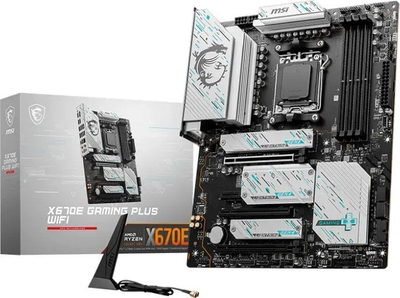Pllakë amë MSI X670E, AMD, Socket, DDR5, Wi-Fi 6E, ATX