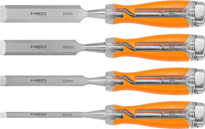 Set daltash druri Kraft, 4 copë, 6 12 18 24mm, dorezë dykomponentëshe