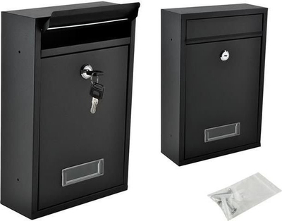 Kasafortë poste me kyç, metal, e zezë