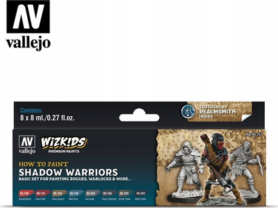 Set minisjaturash Vallejo Wizkids PS Shadow Warriors, plastikë, të papikturume