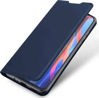 Mbulesë telefoni Dux Ducis Skin Pro për Poco M4 Pro 5G, me xhep kartash, boçe për stand, blu e errët