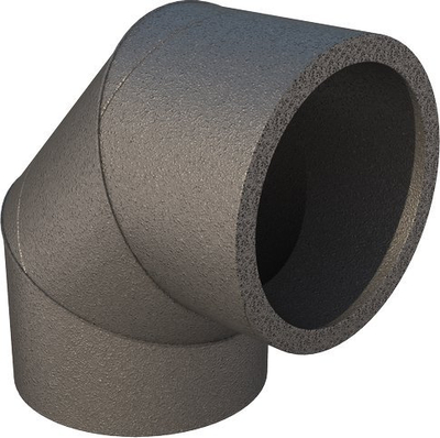 Kthesë ventilimi Ubbink Aerfoam 125, 90°, diametër 125 mm, e bardhë