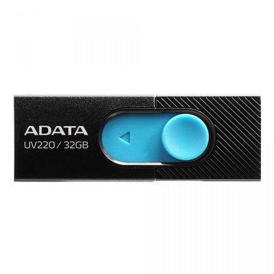 USB Pendrive ADATA UV220, 32GB, e zezë/ e kaltër