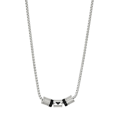 Qafore për meshkuj Emporio Armani sEA0618, e argjendtë
