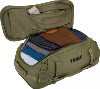 Çantë duffel Thule Chasm 90L, që s’e kap uji, ngjyrë kaki