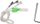 Timon portov Wood Style 380mm, imitacion druri, kafe