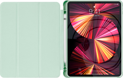 Kapak tablet Hurtel Stand, për iPad Air 2020, me qëndrim tavoline, jeshil