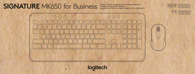 Сет тастатура и глушец Logitech MK650 со кабли, Full HD 1080p, црн