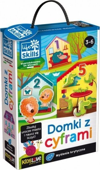 Lojë edukative Lisciani Life Skills Houses With Numbers, për fëmijë 3-6 vjeç, shumëngjyrëshe
