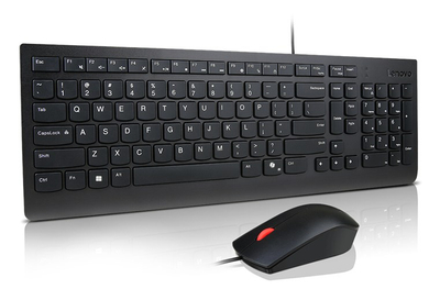 Set tastierë dhe mi Lenovo Essential, me kabllo USB, tastierë numerike, i zi