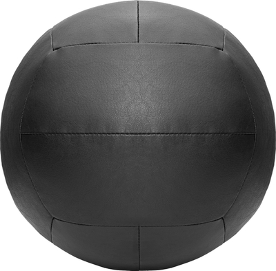Медицински топ Rebel Active 6 kg, за вежби и рехабилитација, синтетичка кожа, црн