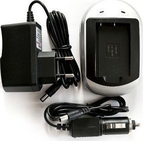 Karikues baterie PowerPlant DV00DV2017, për Sony NP-FC10 NP-FC11, 220V edhe 12V, i zi