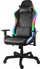 Karrige gaming Deltaco White Line, ergonomike, RGB LED, e bardhë