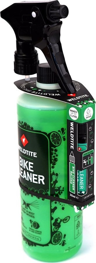 Solucion pastrimi biçiklete Weldtite Bike Cleaner Lime Spray, 1L, Reload 30ml