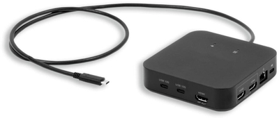 Docking station LMP USB C Triple DisplayDock, 12 porta, 4K DisplayLink, PD 85W, gri