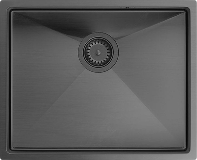 Lavaman kuzhine Quadron Anthony, çelik inox, montim undermount, grafit