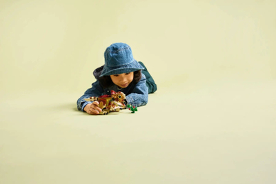 Set ndërtimi LEGO Jurassic World Baby Dinosaur Dolores Aquilops 76970, 339 copa, nga 7 vjeç, shumëngjyrësh