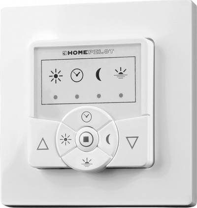 Kohtëmatës i zgjuar HOMEPILOT Classic Smart 10502002, wireless, për drita dhe perde, i bardhë