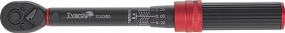 Клуч динамометриски Тварди T00250, 1/2\", 42‑210 Nm, црно црвен