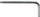 Çelës gjashtëkëndor Proline tip L 4mm me top (48568)